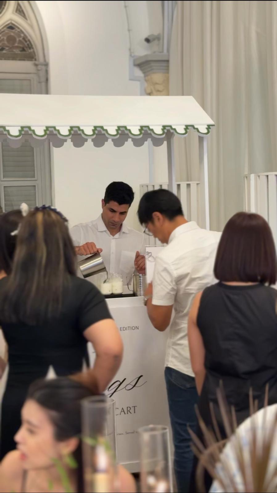 Waterloo Coffee cart serving freshly brewed coffee at an event